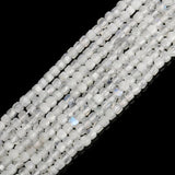 3mm Garnet Labradorite Rhodonite Cube Spacer Beads