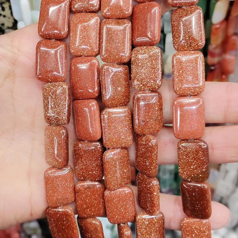 Natural Stone Square Beads Agate Amethyst Opal Stone Beads Bracelet