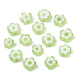 10Pcs 5~7mm Flower Shape Glass Beads for Jewelry Making DIY Bracelets