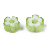 10Pcs 5~7mm Flower Shape Glass Beads for Jewelry Making DIY Bracelets