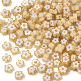 10Pcs 5~7mm Flower Shape Glass Beads for Jewelry Making DIY Bracelets