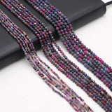Faceted Ruby Sapphire Stone Charms for Jewelry Making