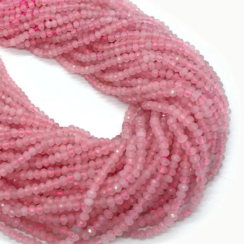 Rose Stone Natural Stone Spacer Beads for DIY Jewelry Making