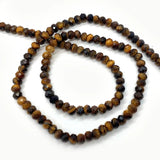 Tiger Eye Natural Stone Spacer Beads Bulk DIY Jewelry Women Accessories
