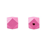 15mm 50Pcs Natural Wooden Geometric Beads DIY Jewelry Baby Toy Accessory