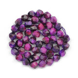 Purple Tiger's Eye Stone Beads 6/8MM DIY Jewelry Making Bracelet Necklace