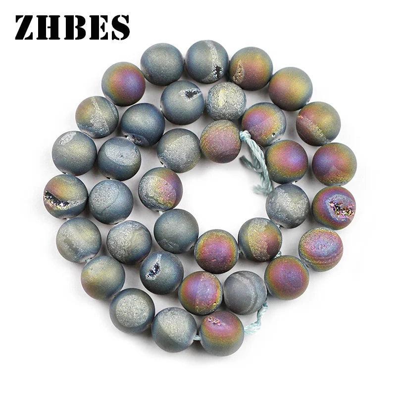 Matte Natural Stone Colorful Agates Spacer Beads 6-10MM Carnelian Round