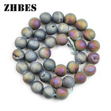 Matte Natural Stone Colorful Agates Spacer Beads 6-10MM Carnelian Round