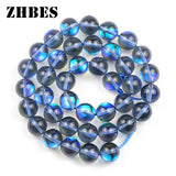 Labradorite Stone Synthetic Flash Beads 6/8/10MM Round Spacers