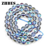 Labradorite Stone Synthetic Flash Beads 6/8/10MM Round Spacers