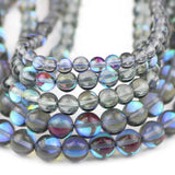 Labradorite Stone Synthetic Flash Beads 6/8/10MM Round Spacers