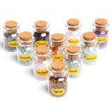 10 Bottles Amethyst Quartz Crystal Gravel Gem Stone Chip Mineral Souveni