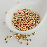 50pcs 4mm Saucer Spacer Beads Jewelry Making Accessories Vacuum Plating