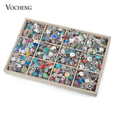 10pcs/lot 18mm Snap Jewelry Mix Many Styles Metal Snap Buttons Rhinestone Snaps