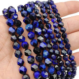 Tiger's Eye Faceted Spacers 6/8MM Beads DIY Jewelry Making