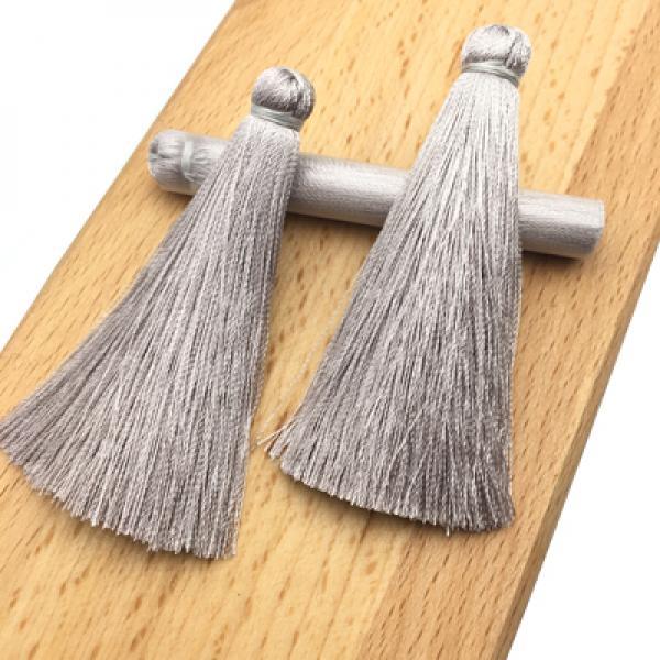 Silk Tassels Earrings Accessories Jewelry Findings 5pcs/bag