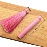 Silk Tassels Earrings Accessories Jewelry Findings 5pcs/bag