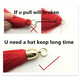 Silk Tassels Earrings Accessories Jewelry Findings 5pcs/bag
