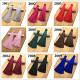 Silk Tassels Earrings Accessories Jewelry Findings 5pcs/bag