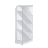 4-Grid Desktop Pen Holder Office School Storage Case Clear