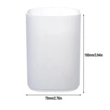 4-Grid Desktop Pen Holder Office School Storage Case Clear