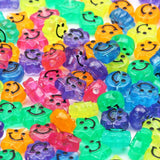 Smiley Luminous Acrylic Beads Assorted Shapes for Jewelry Making