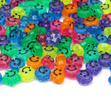 Smiley Luminous Acrylic Beads Assorted Shapes for Jewelry Making