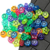 Smiley Luminous Acrylic Beads Assorted Shapes for Jewelry Making