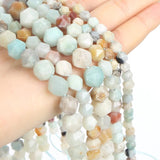 Faceted Amazonite Stone Beads Round Loose Beads DIY Jewelry Making 6/8/10MM