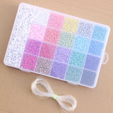 Czech Seed Beads Belt Box Set Charm Rondelle Spacer Beads for DIY Jewelry
