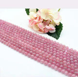 Meihan Natural 8mm 10mm Pink Quartz Crystal Beads for DIY Jewelry Making