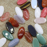 Natural Stone Amethyst Rose Quartz Agate Crystal Round Flat Base