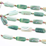 2 strands 37mm Green Agates Stone Beads DIY Jewelry Making