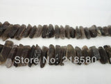 Smokey Quartz Point Spike Beads - Full Strand