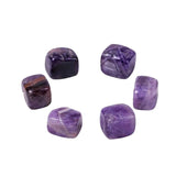 Natural Stone Square Amethyst Rose Quartz Tiger's Eye Agate Crystal Home Decor