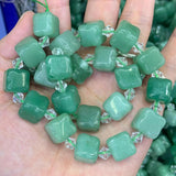 12-13mm Aventurine Amethyst Rose Quartz Beads 15'' Ice Cube DIY Loose Beads