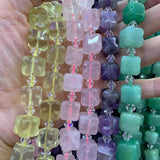 12-13mm Aventurine Amethyst Rose Quartz Beads 15'' Ice Cube DIY Loose Beads
