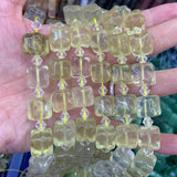 12-13mm Aventurine Amethyst Rose Quartz Beads 15'' Ice Cube DIY Loose Beads