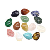 Amethyst Rose Quartz Agate Crystal Water Drop Flat Base for Jewelry Making
