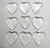 30pcs Heart-shaped Natural Stone Marble Cabochons 25*23mm Beads