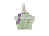 Natural Gems Stone Reiki Chakra Star Pendant Charms 5Pcs/Pack