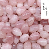 30MM Natural Stone Egg Amethyst Rose Quartz Agate Crystal Massage Accessory