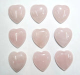 30pcs Heart-shaped Beads Natural Stone Quartz Crystal Agates Malachite Cabochons
