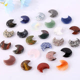 Natural Stone 30mm Moon Statue Crystal Home Decoration