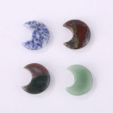 Natural Stone 30mm Moon Statue Crystal Home Decoration