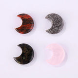 Natural Stone 30mm Moon Statue Crystal Home Decoration