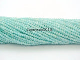 Natural Amazonite 2mm~2.7mm Faceted Round Beads 2 Strands/Pack