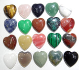 12pcs Agates Turquoises Heart-shaped Cabochons 25*23mm