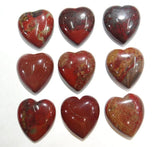 12pcs Agates Turquoises Heart-shaped Cabochons 25*23mm