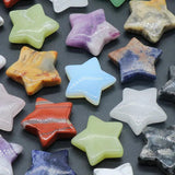 12pcs 30mm Star Statue Rose Quartz Healing Crystal Gift Room Ornament